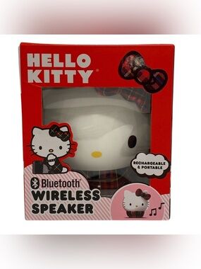 Hello Kitty Rechargeable Portable Bluetooth Wireless Speaker NWT